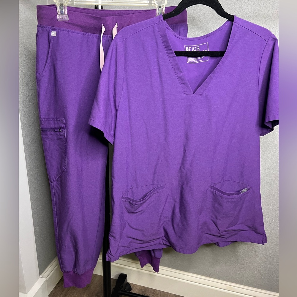 Figs scrub set purple XL/L petite